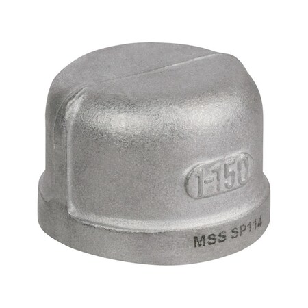 Smith-Cooper 1.25 in. FPT x 1.25 in. Dia. FPT Stainless Steel Cap 4868022